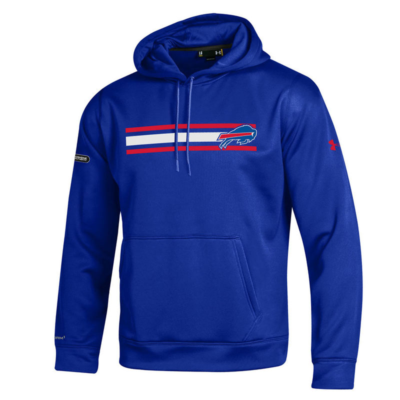 Buffalo Bills Royal Under Armour NFL Combine Authentic Fleece Pullover Hoodie