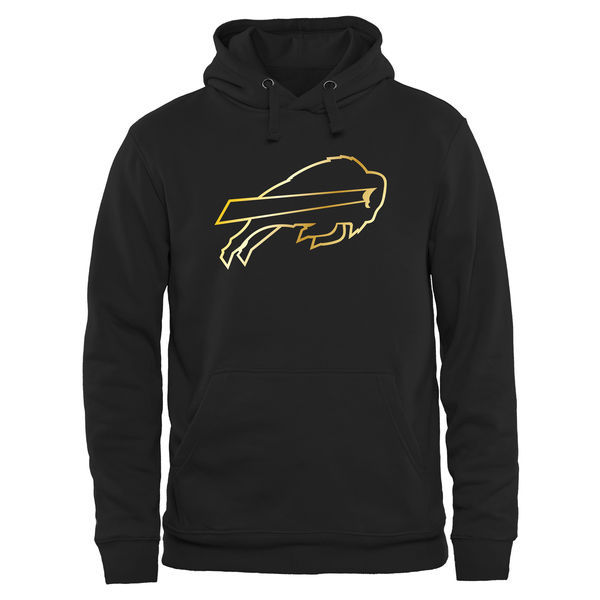 Buffalo Bills Black Gold Collection Pullover Performance Hoodie