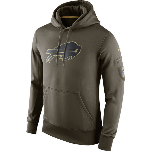 Buffalo Bills Salute To Service Olive KO Pullover Hoodie