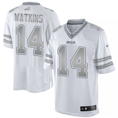 Buffalo Bills #14 Sammy Watkins White Platinum Limited Jersey