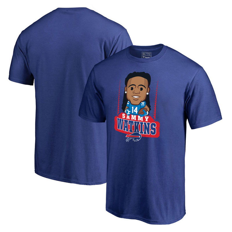 Buffalo Bills Sammy Watkins Royal Pro Line Emoji Player T-Shirt