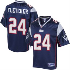 Nike New England Patriots #24 Bradley Fletcher Blue Elite Alternate Jersey