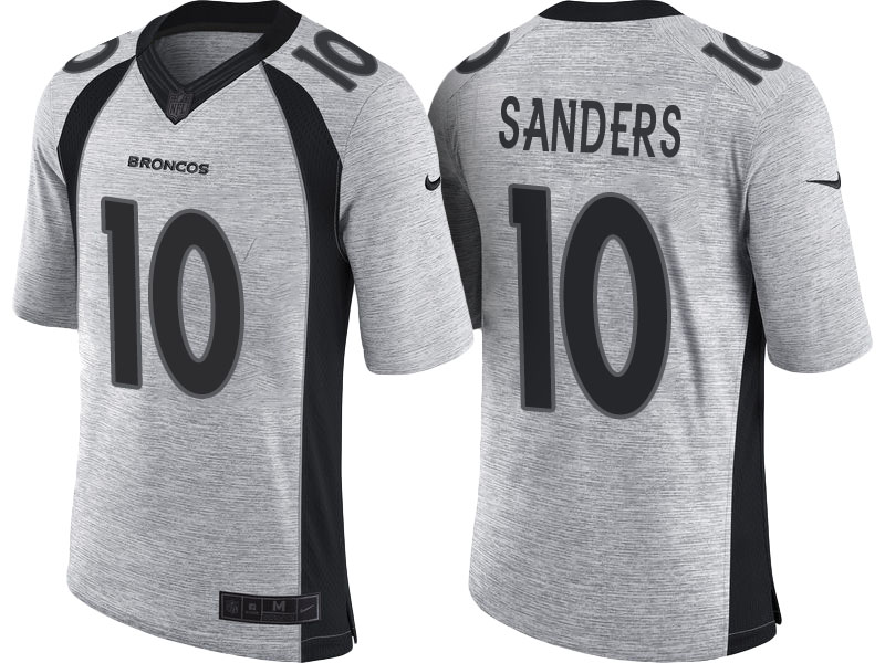 Denver Broncos #10 Emmanuel Sanders 2016 Gridiron Gray II Limited Jersey