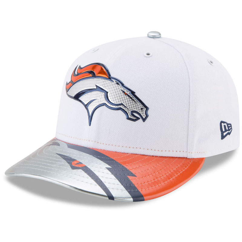 Denver Broncos White 2017 NFL Draft Official On Stage Low Profile 59FIFTY Fitted Hat