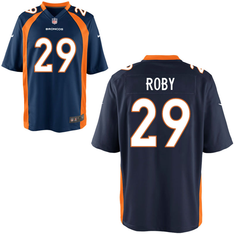 Denver Broncos #29 Bradley Roby Navy Blue Alternate Game Jersey