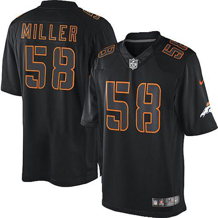 NFL Denver Broncos #58 Von Miller Impact Limited Black Jersey