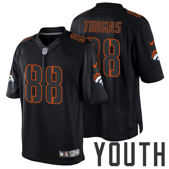 Youth Denver Broncos #88 Demaryius Thomas Black Impact Limited Jersey