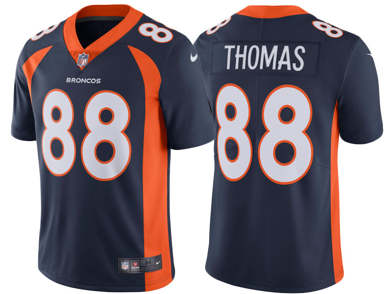 2017 Denver Broncos #88 Demaryius Thomas Navy Vapor Untouchable Limited Jersey