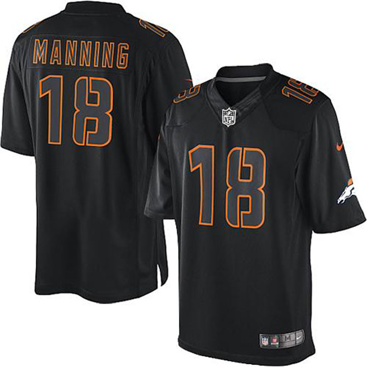 NFL Denver Broncos #18 Archie Manning Limited Impact Black Jersey