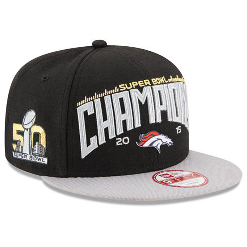 Denver Broncos Black/Gray Super Bowl 50 Champions Snapback Adjustable Hat