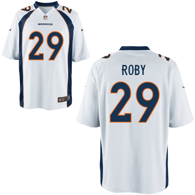 Denver Broncos #29 Bradley Roby White Game Jersey