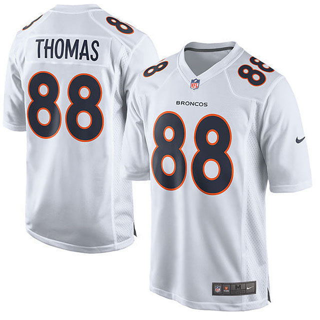 Denver Broncos #88 Demaryius Thomas White Game Event Jersey