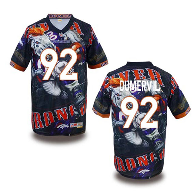 Denver Broncos #92 Elvis Dumervil Fanatical Fashion Jersey