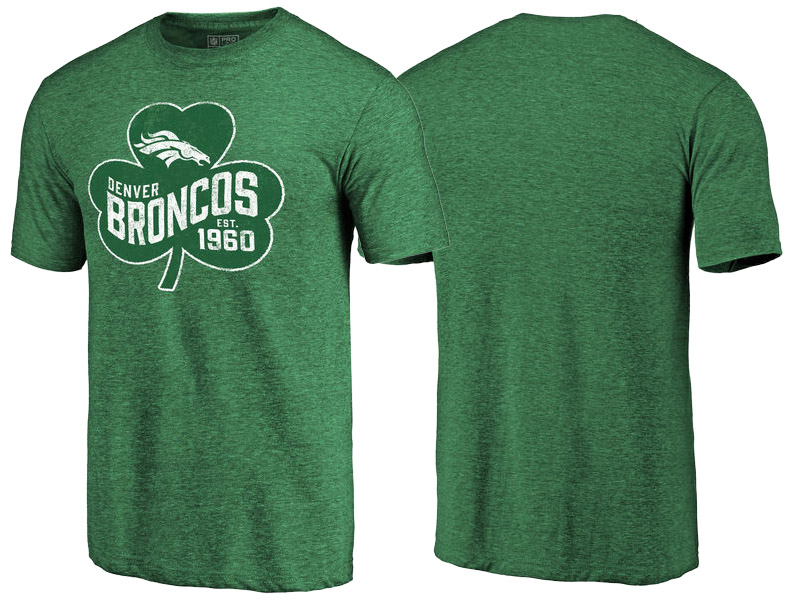 Denver Broncos Kelly Green Paddy's Pride St. Patrick's Day T-Shirt