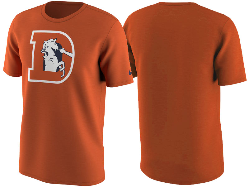 Denver Broncos Orange Color Rush Travel T-Shirt