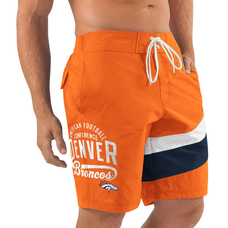 Denver Broncos Orange Winning Shot Swim Trunks