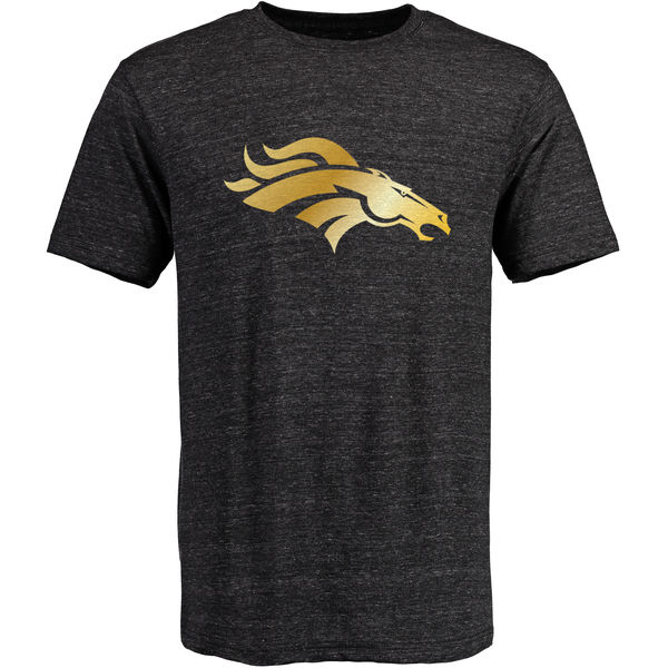 Denver Broncos Pro Line Black Gold Collection Tri-Blend T-Shirt