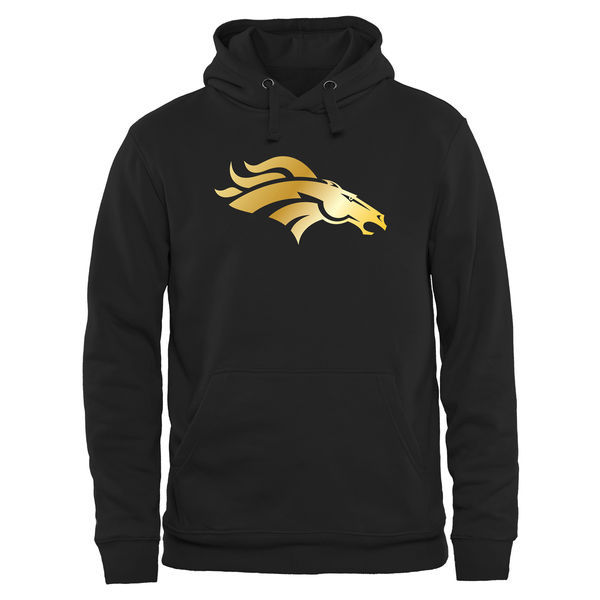 Denver Broncos Black Gold Collection Pullover Performance Hoodie