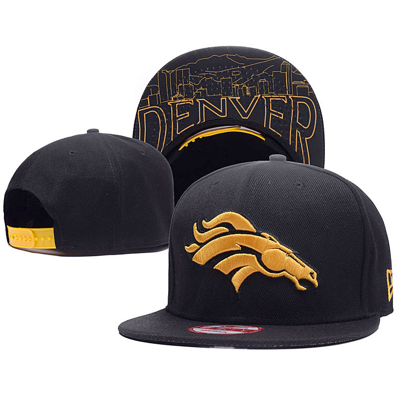 Denver Broncos New Era Black/Gold Super Bowl 50 Gold Collection 9FIFTY Adjustable Hat