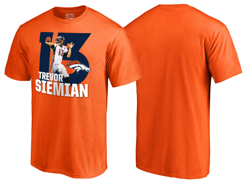 Denver Broncos Trevor Siemian Orange T-Shirt