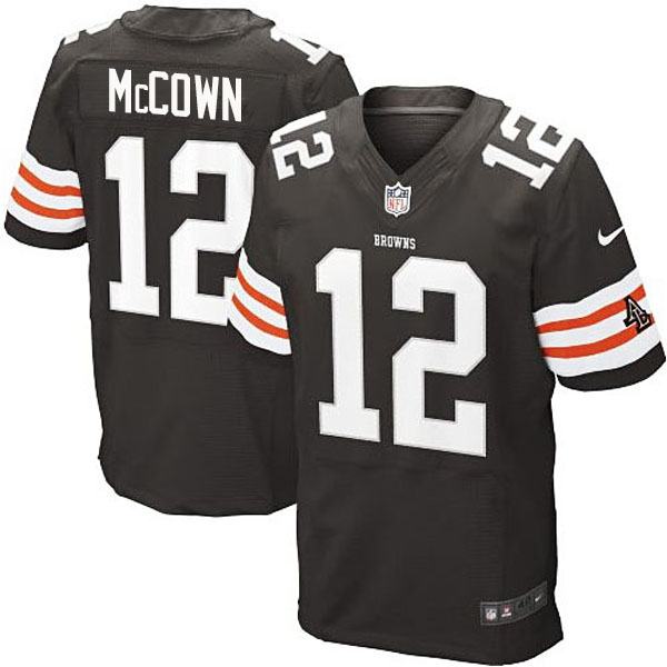 Cleveland Browns #12 Josh McCown Nike Brown Elite Jersey