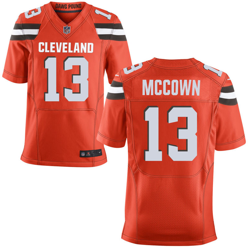 Cleveland Browns #13 Josh McCown Orange Elite Jersey