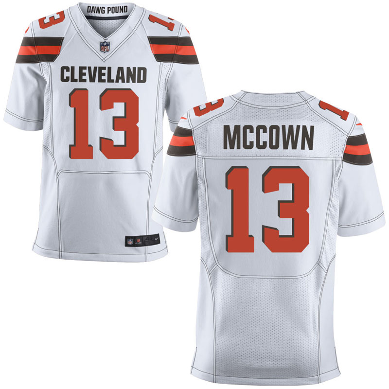 Cleveland Browns #13 Josh McCown White Elite Jersey