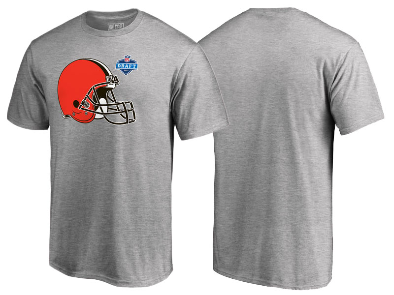 Cleveland Browns Heather Gray 2017 NFL Draft Athletic Heather T-Shirt