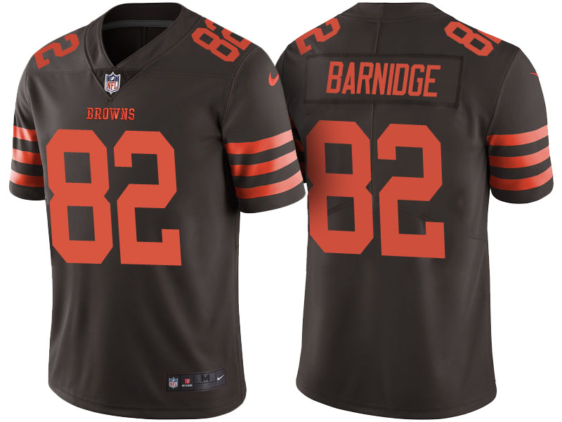 Light Up Thursday Night - Cleveland Browns #82 Gary Barnidge Brown Color Rush Limited Jersey