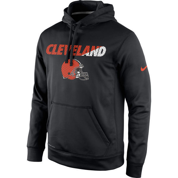 Cleveland Browns Black Kick Off Staff Performance Pullover Hoodie