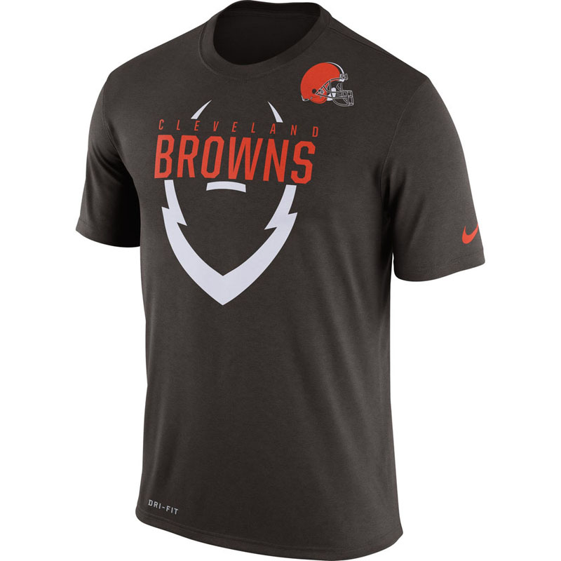 Cleveland Browns Brown Legend Icon Dri-FIT T-Shirt