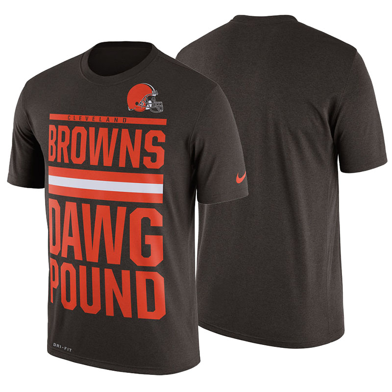 Cleveland Browns Brown Legend Local Fans Performance T-Shirt