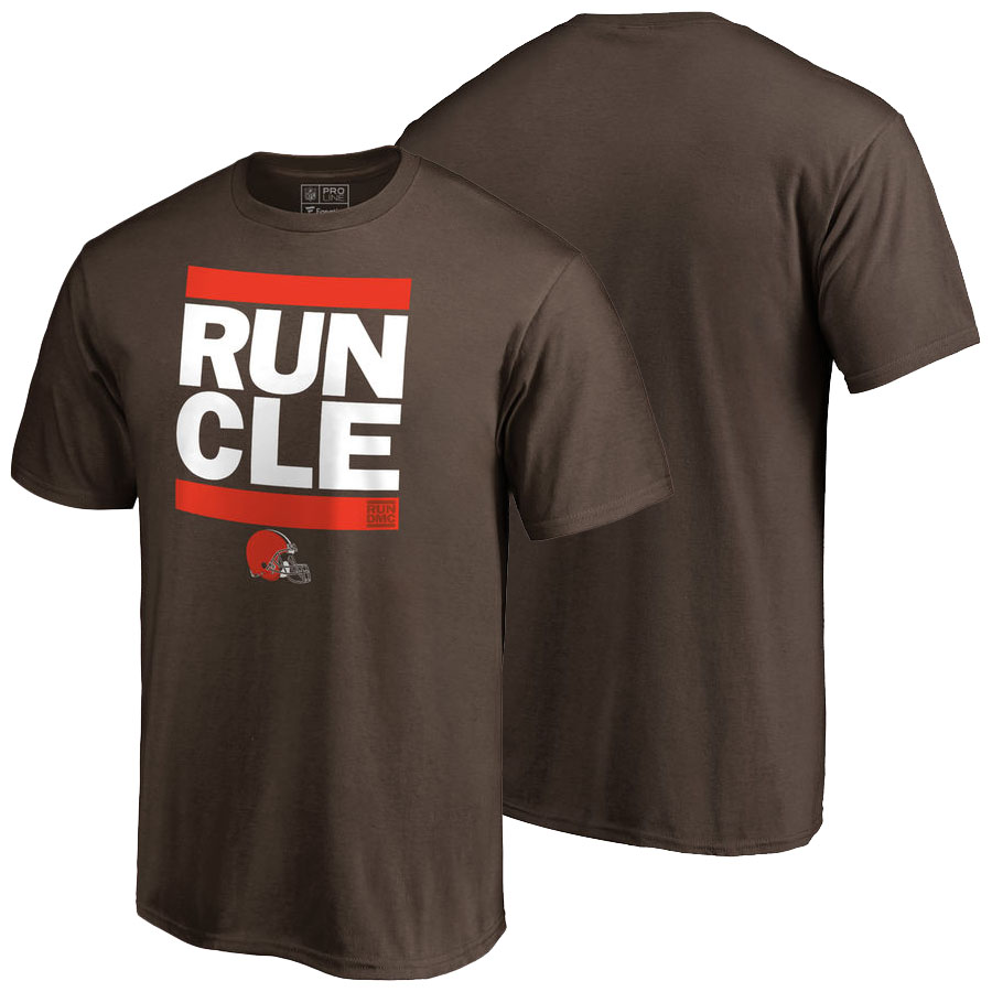 Cleveland Browns Brown Pro Line RUN-CTY T-Shirt