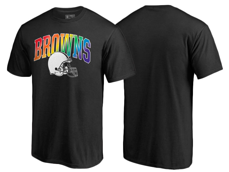 Cleveland Browns Black Pro Line by Fanatics Branded Pride T-Shirt