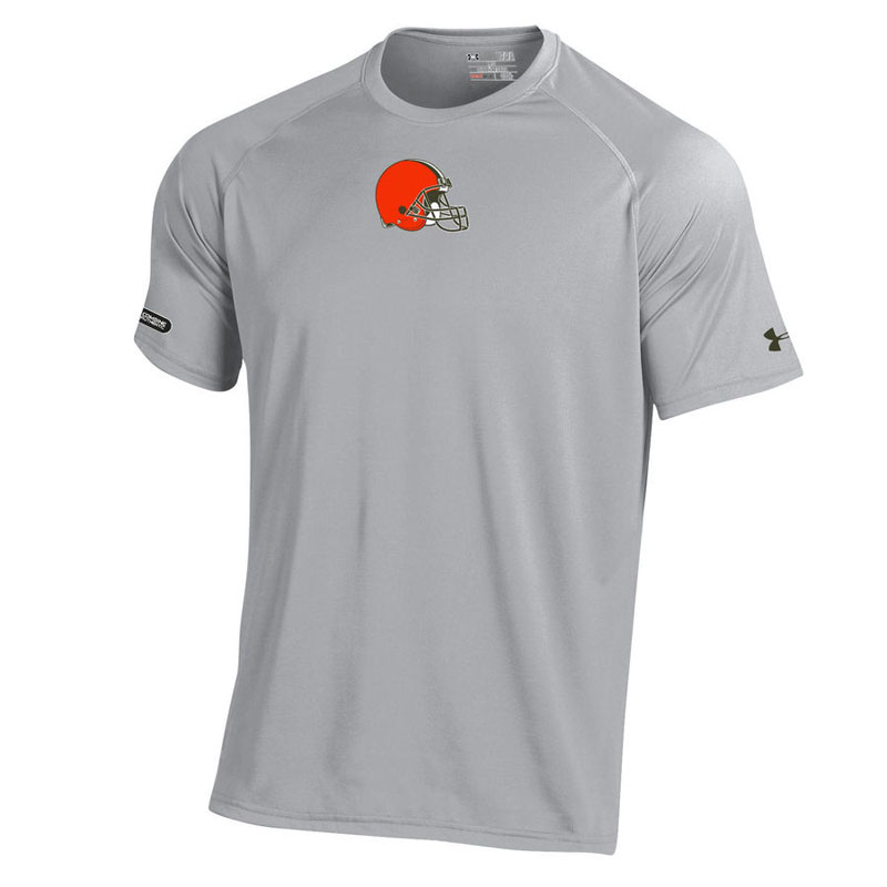 Cleveland Browns Gray Under Armour NFL Combine Authentic Core Tech T-Shirt