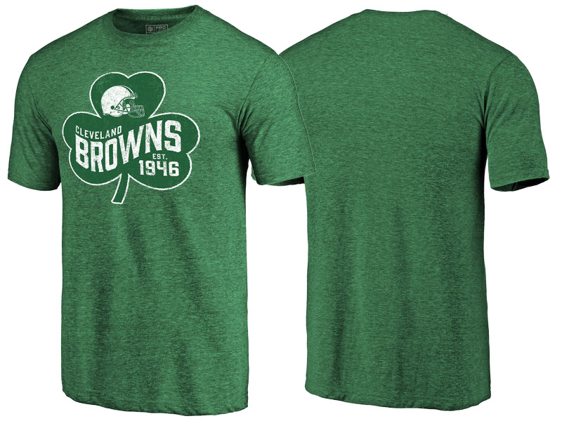 Cleveland Browns Kelly Green Paddy's Pride St. Patrick's Day T-Shirt