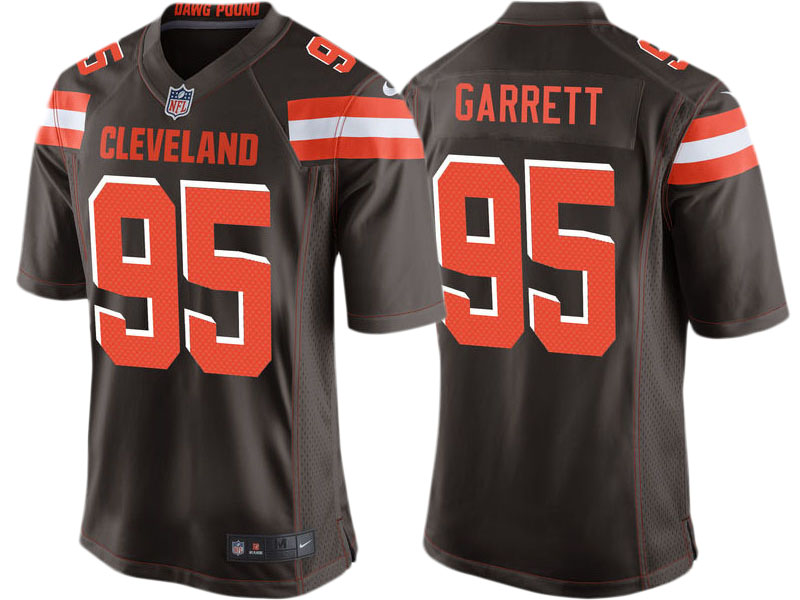 Cleveland Browns Myles Garrett Brown 2017 Draft Pick Game Jersey