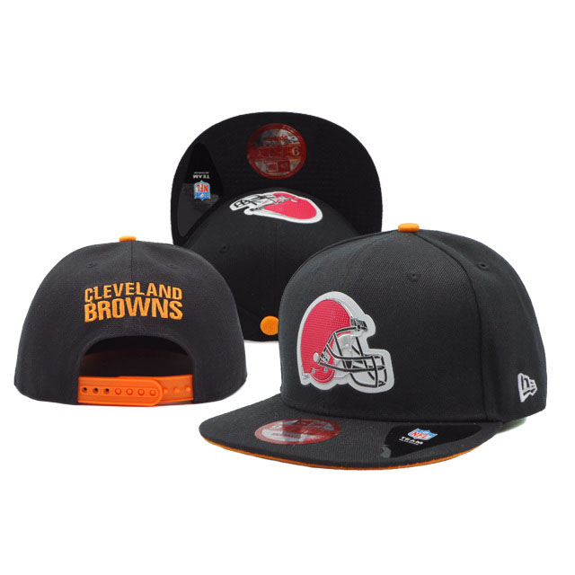 Cleveland Browns New Era Navy Brown On Field Fitted Snapback Hat