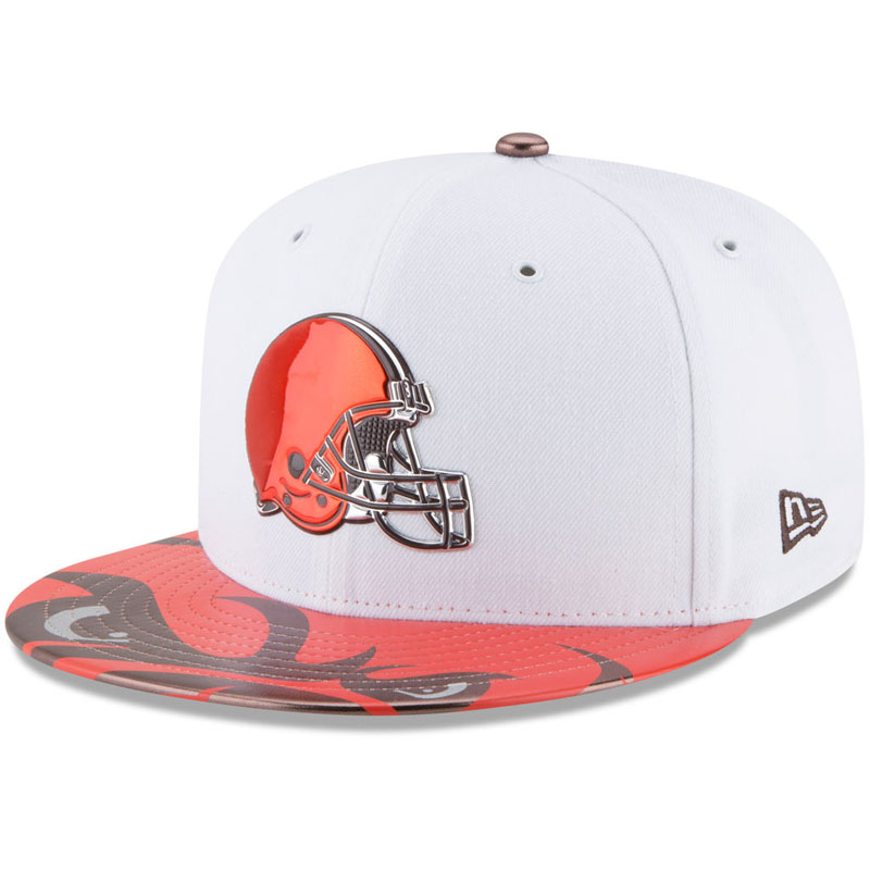 Cleveland Browns White 2017 NFL Draft Official On Stage 59FIFTY Fitted Hat