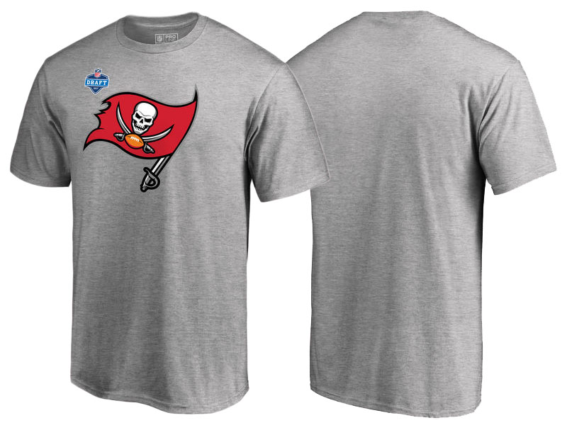 Tampa Bay Buccaneers Heather Gray 2017 NFL Draft Athletic Heather T-Shirt