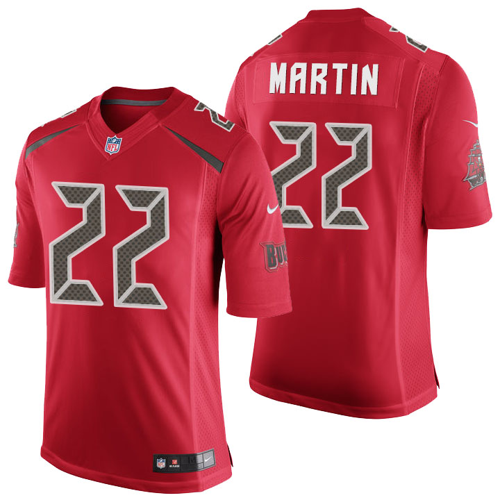 Tampa Bay Buccaneers #22 Doug Martin Red Color Rush Limited Jersey