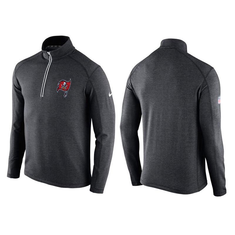 Tampa Bay Buccaneers Gray Game Day Half-Zip Knit Performance Tri-Blend Jacket