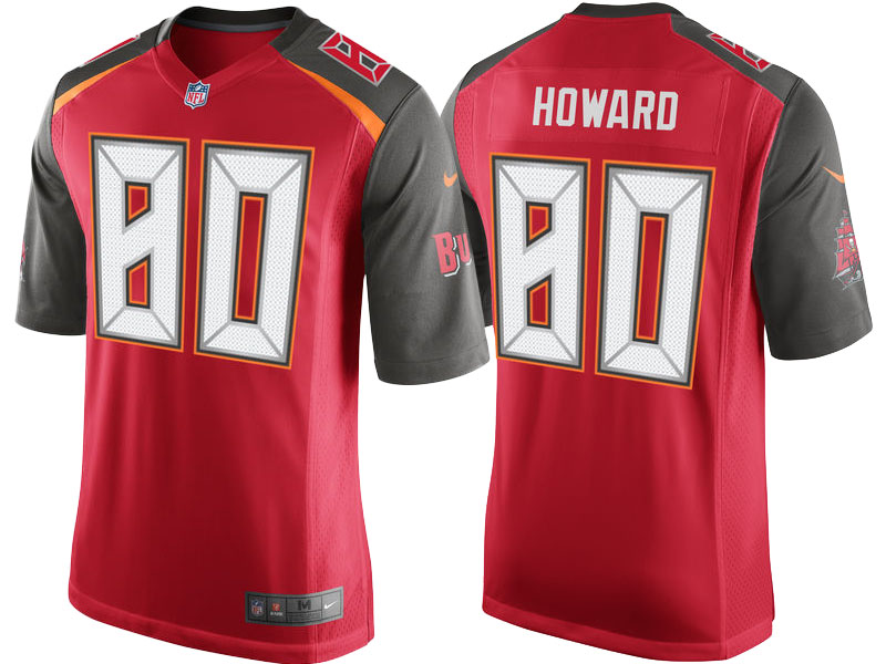 Tampa Bay Buccaneers O.J. Howard Red 2017 Draft Pick Game Jersey