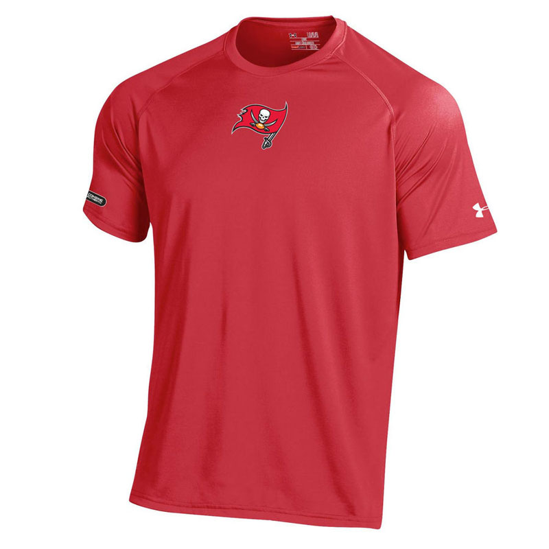 Tampa Bay Buccaneers Red Under Armour NFL Combine Authentic Core Tech T-Shirt