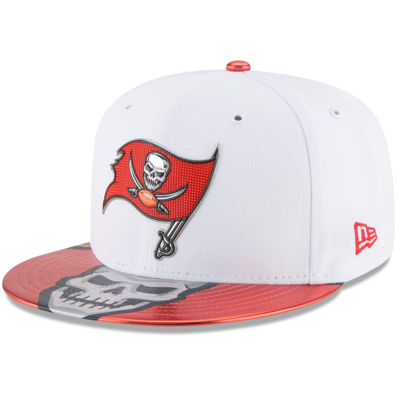 Tampa Bay Buccaneers White 2017 NFL Draft Official On Stage 59FIFTY Fitted Hat