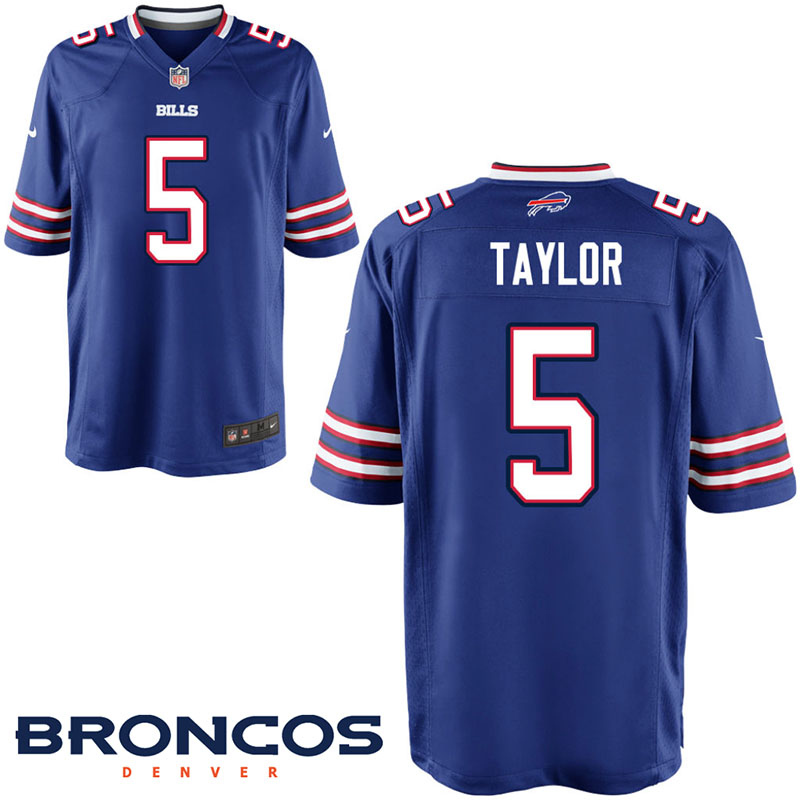 Buffalo Bills #5 Tyrod Taylor Royal Game Jersey