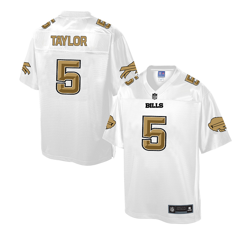 Buffalo Bills #5 Tyrod Taylor White Pro Line Fashion Jersey