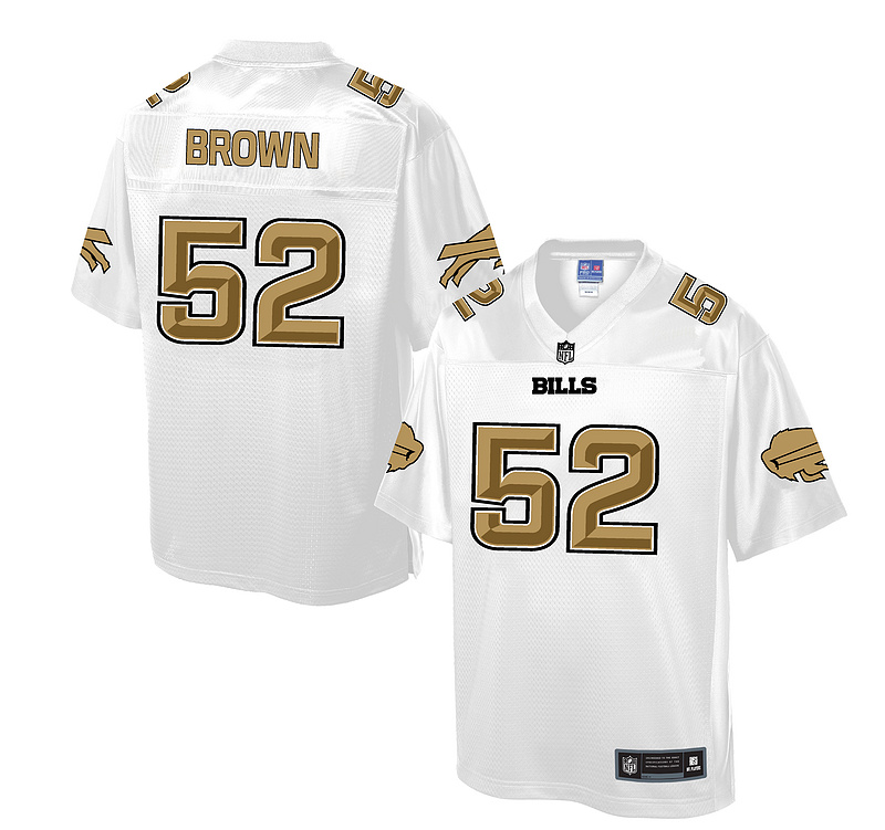 Buffalo Bills #52 Preston Brown White Pro Line Fashion Jersey