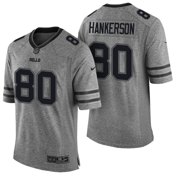 Buffalo Bills #80 Leonard Hankerson Gray Gridiron Limited Jersey