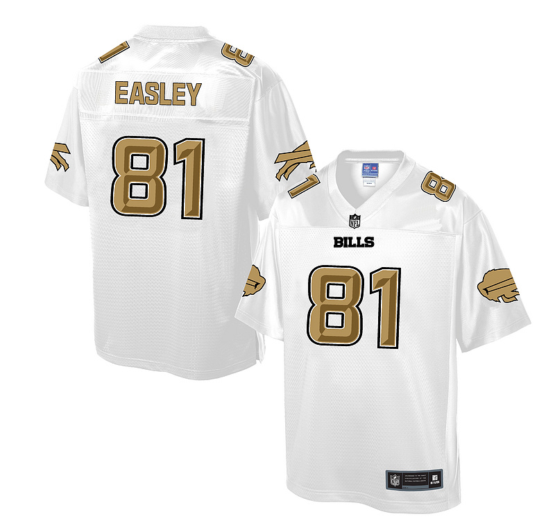 Buffalo Bills #81 Marcus Easley White Pro Line Fashion Jersey